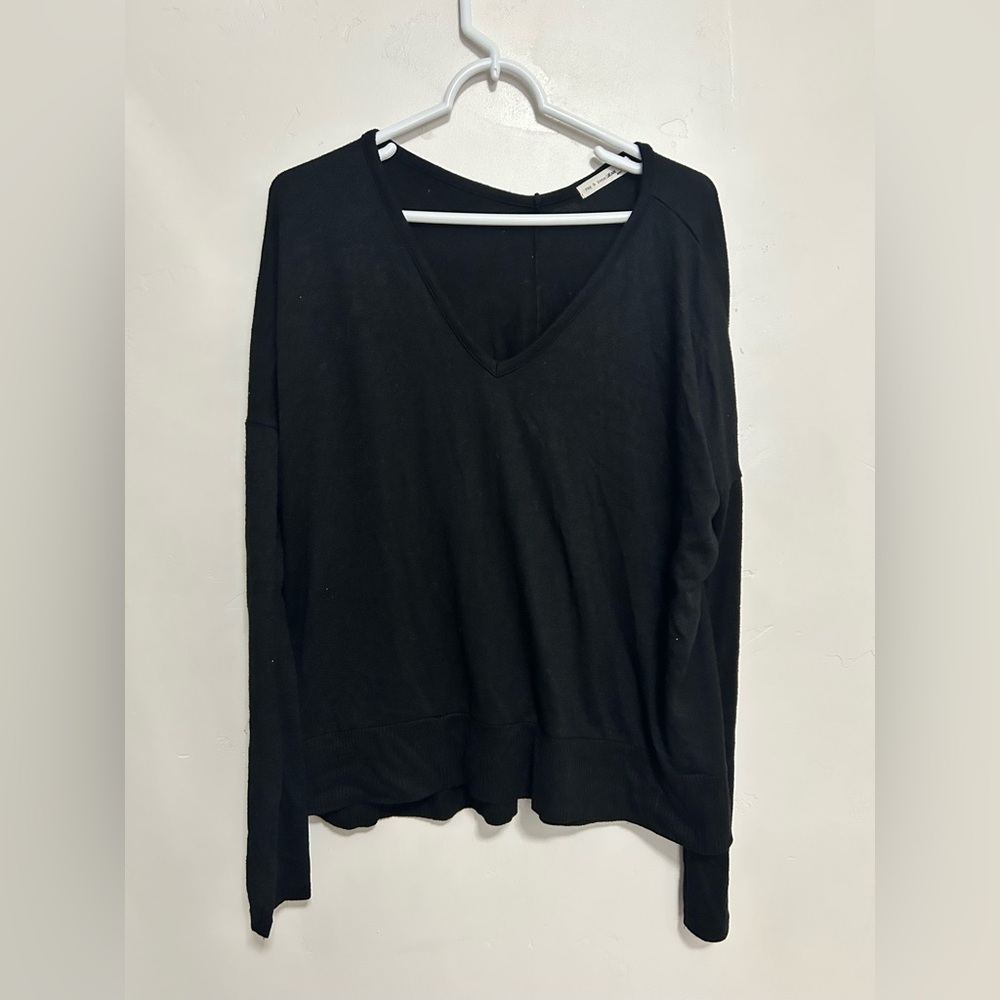 Rag &‎ Bone jeans black long sleeve v neck sweater
